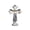 Clear, variant on Religious Table Figurine,Faceted Crystal Standing Cross Stable Round Base Light Reflect Craft,Faith Decor Ornament for Prayer Corner Desk Mantel Space(Clear)