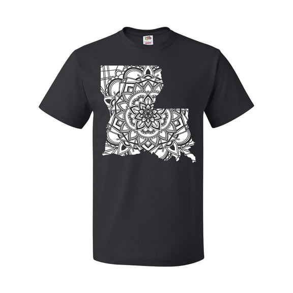 Inktastic Louisiana Silhouette Mandala T-Shirt