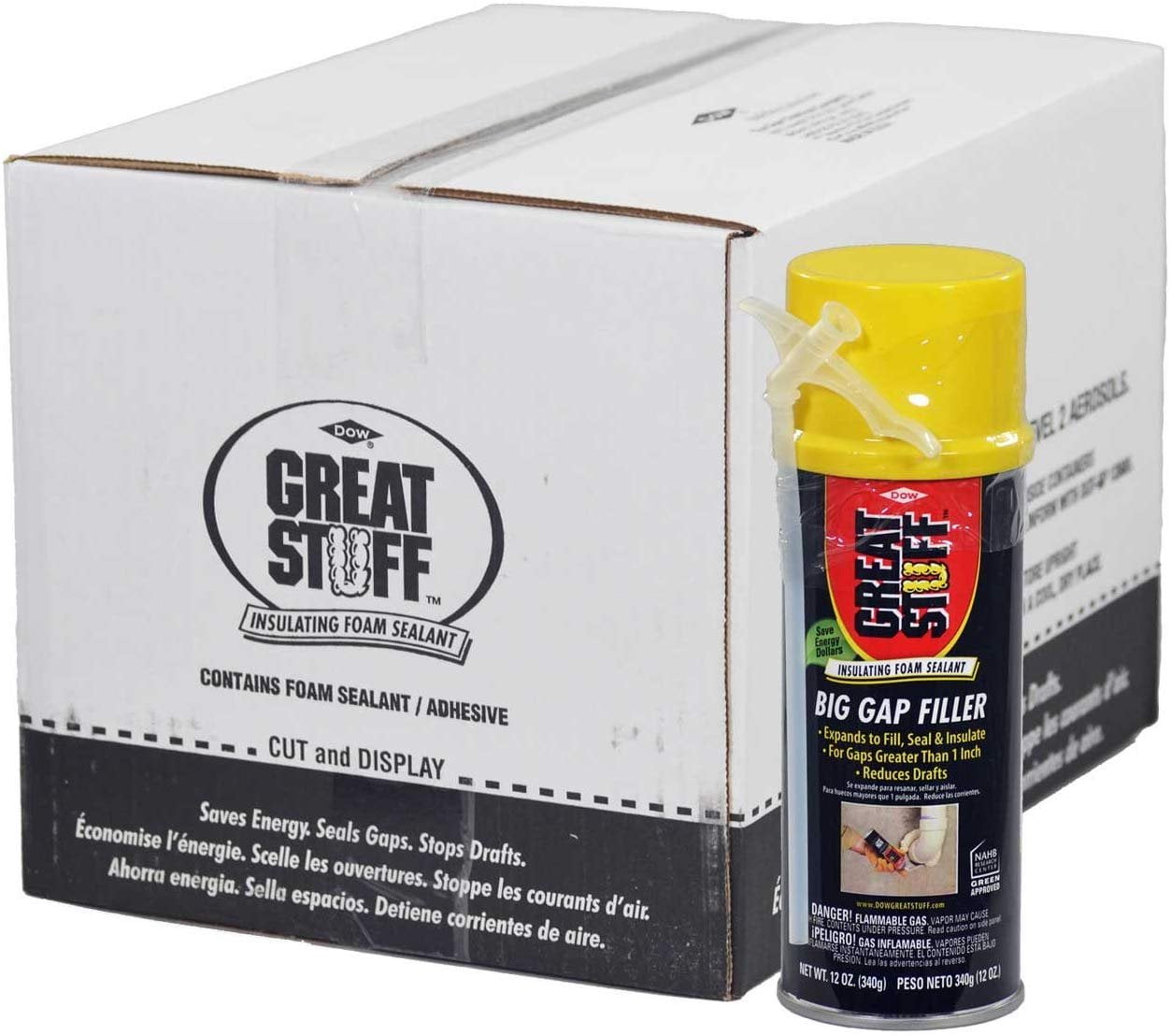 Great Stuff 3-Pack Insulating Foam Sealant Big Gap Filler: :  Industrial & Scientific