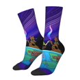 thumbnail image 2 of Saiise Scooby-Doo Funny Socks Men Women Adults Novelty Graphic Crew Tube Socks Crazy Design Casual Dress Socks for Sports,Running,Travel, 2 of 7