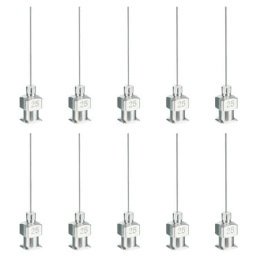 Uxcell 10 Pcs 25G 1 Inch Blunt Tip Dispensing Needle with Lure Lock for Refilling Liquid Inks Adhesives