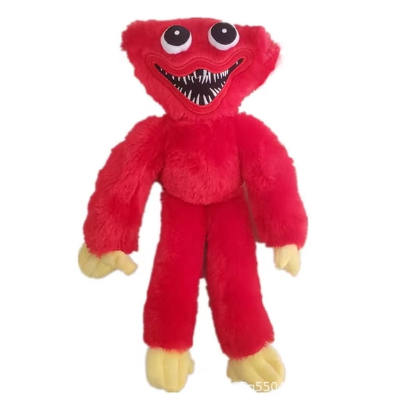 15.7in Red Huggy Wuggy Plush Toy, Poppy Playtime Monster Stuffed Animal, Soft Fuzzy Game Character Collectible Plushie for Kids & Fans