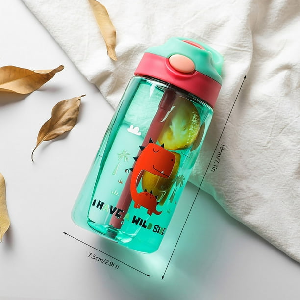 Botellas para niños pequeños, botella de agua para niños con botella de agua para niños pequeños, botella de agua para niños con pajita, durabilidad probada en el tiempo