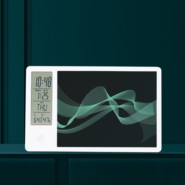 Tableta de Escritura Lcd, Tablero de Escritura Con Calendario Electónico Con Bloc de NNes, Bloque de Dibujo Borrable Con Tablero que combina combina combina Bloque de Escritura,