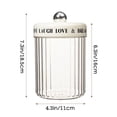 thumbnail image 3 of COM1950s Airtight Food Storage Containers,3-Size Bpa-Free Plastic Canisters with Locking Lids,18-40Oz Clear Kitchen Jars for Grains,Coffee,Tea,Pantry Organization, 3 of 5