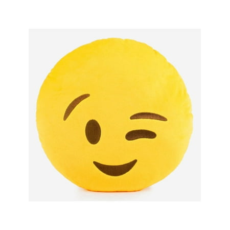 emoticon wink face plush pillow 6 count walmart com