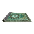thumbnail image 2 of Ahgly Company Indoor Square Persian Turquoise Blue Traditional Area Rugs, 6' Square, 2 of 4