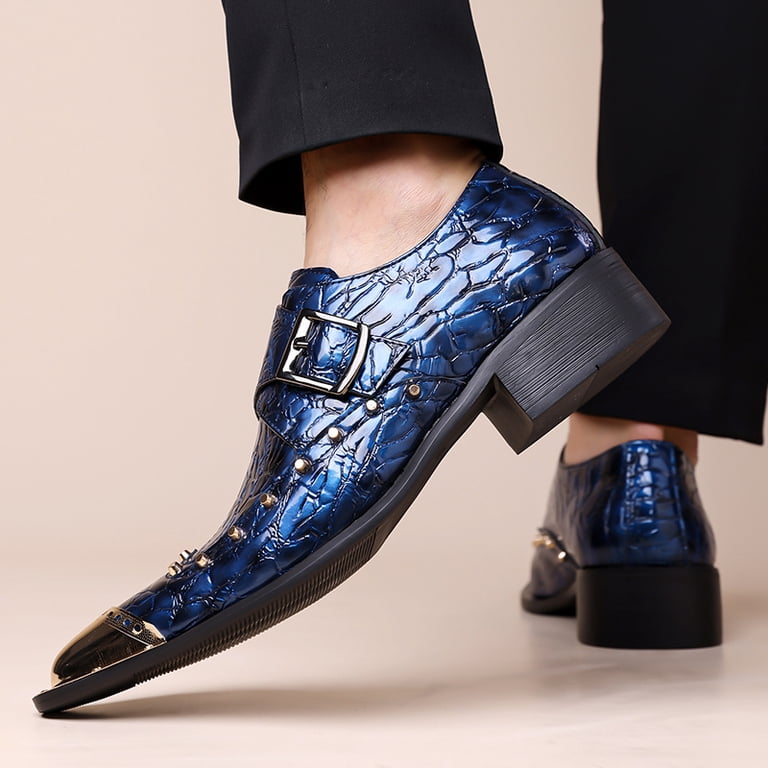 luxury men dress shoes Men's Designer The Marco Di Milano Mens Black Cherry Alligator Derby Dress Shoes Anzio are the epitome of luxury and style Wholesale Luxury Mens Leather Dress