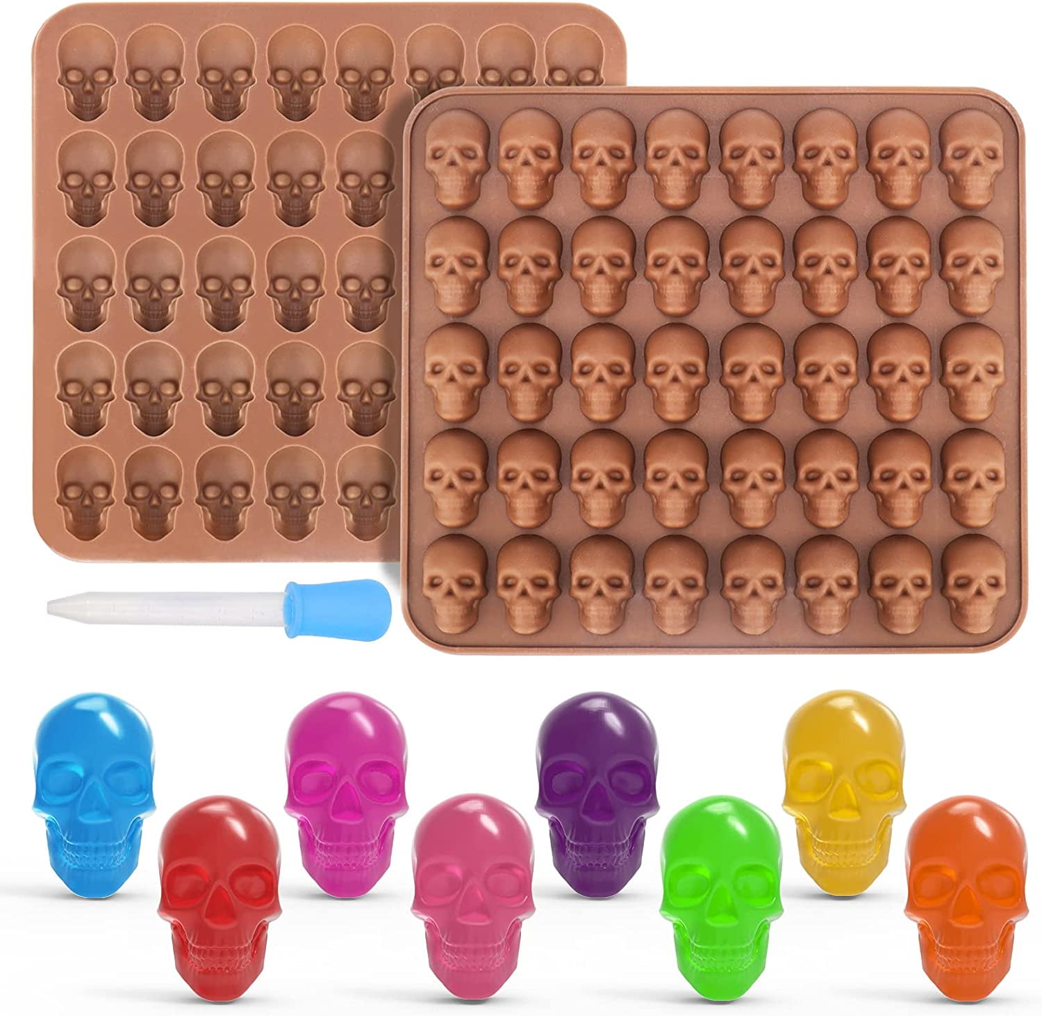 Oval Candy Tablet Hard Candy Silicone Mold for Chocolate Gummy Jelly  Caramel Toffee Ganache Praline Ice Cubes 35-Cavity
