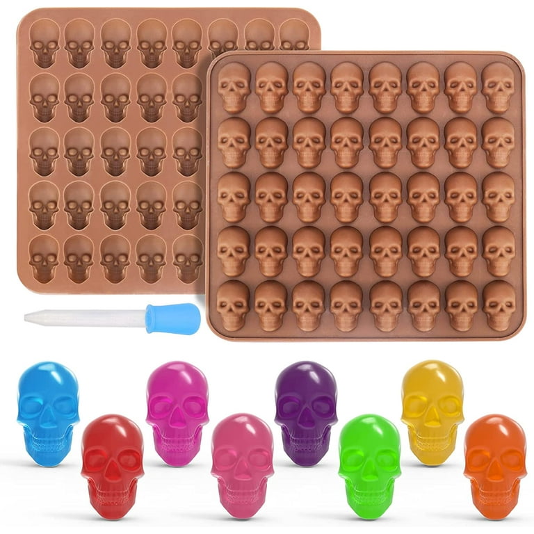 Heldig Mujiang 3 PCS 15-Cavity Cordial Gummy Candy Mold Silicone Chocolate  Molds