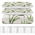 thumbnail image 2 of HAHDAXIA Plant Pattern Bedding Solid Comforter Set for All Seasons,3 Pieces(1 Comforter+2 Pillowcases),Soft Microfiber Bedding Set Full(79"x90"), 2 of 7