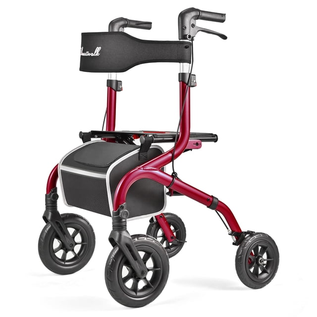Ruedas todo terreno plegables Rollator Walker PLANET WALK de 10 y 8 pulgadas
