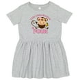 thumbnail image 3 of Inktastic Little Monkey Girl 4th Birthday Girls Toddler Dress, 3 of 5