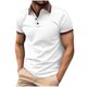 thumbnail image 1 of Camisas de Manga Larga para Hombres Pullover Impresión Botón Turndown Collar Blusa, Tela Suave Transpirable para Invierno Casual, 1 of 9