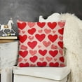 thumbnail image 2 of YINGXI Pink Valentines Day Pillow Covers for Valentines Day Decor Outdoor Valentine Decorative Throw Pillows Cushion Case for 24x24in, 2 of 5