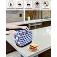 thumbnail image 4 of Crabs Toaster Cover 4 Slice, Ocean Blue Crabs Bread Maker Cover Toaster Dust Cover with Pockets, Dust-Proof Cover for Kitchen Small Appliance 12x11x8in, 4 of 5