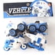 thumbnail image 5 of 4 Uds. Vehículo de policía para niños, juguete ensamblado, Escort Cruiser, coche, helicóptero, motocicleta, modelo de juguete con destornillador, 5 of 10