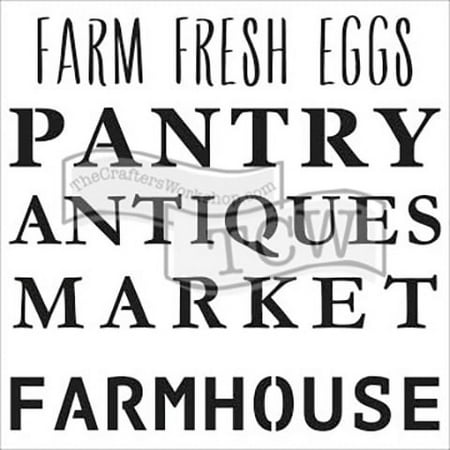 UPC: 0842254017959 | The Crafter s Workshop Stencil  12  x 12   Rustic Signs