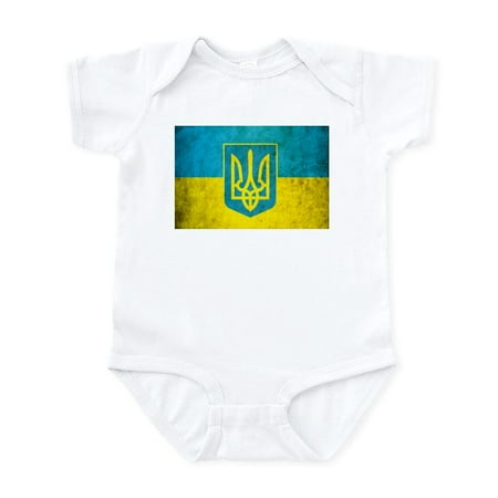 

CafePress - Vintage Ukraine Flag Infant Bodysuit - Baby Light Bodysuit Size Newborn - 24 Months