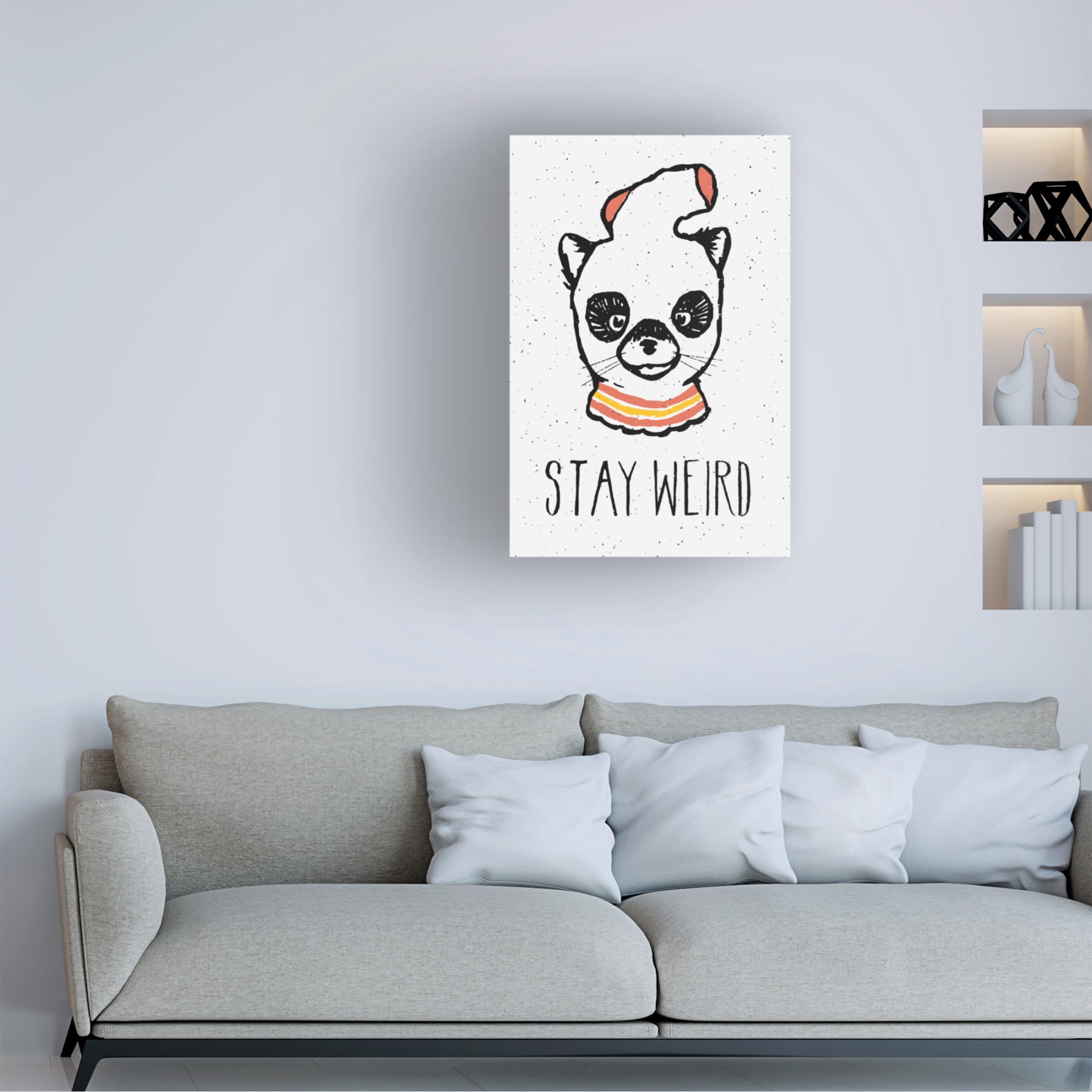Trademark Fine Art Florent Bodart Stay Weird Canvas Wall Art