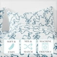 thumbnail image 6 of Truly Soft Printed Bow Microfiber 100% Microfiber Polyester  3 Piece Full/Queen Comforter Set in White and Pink, All Season, Adult Size, OEKO-TEX Certified, 6 of 7