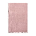 thumbnail image 2 of Soft 100% Turkish Cotton Muslin Bed Shams, Powder Pink, 20 x 35 inches, King Size 2 Pieces Shams, 2 of 3