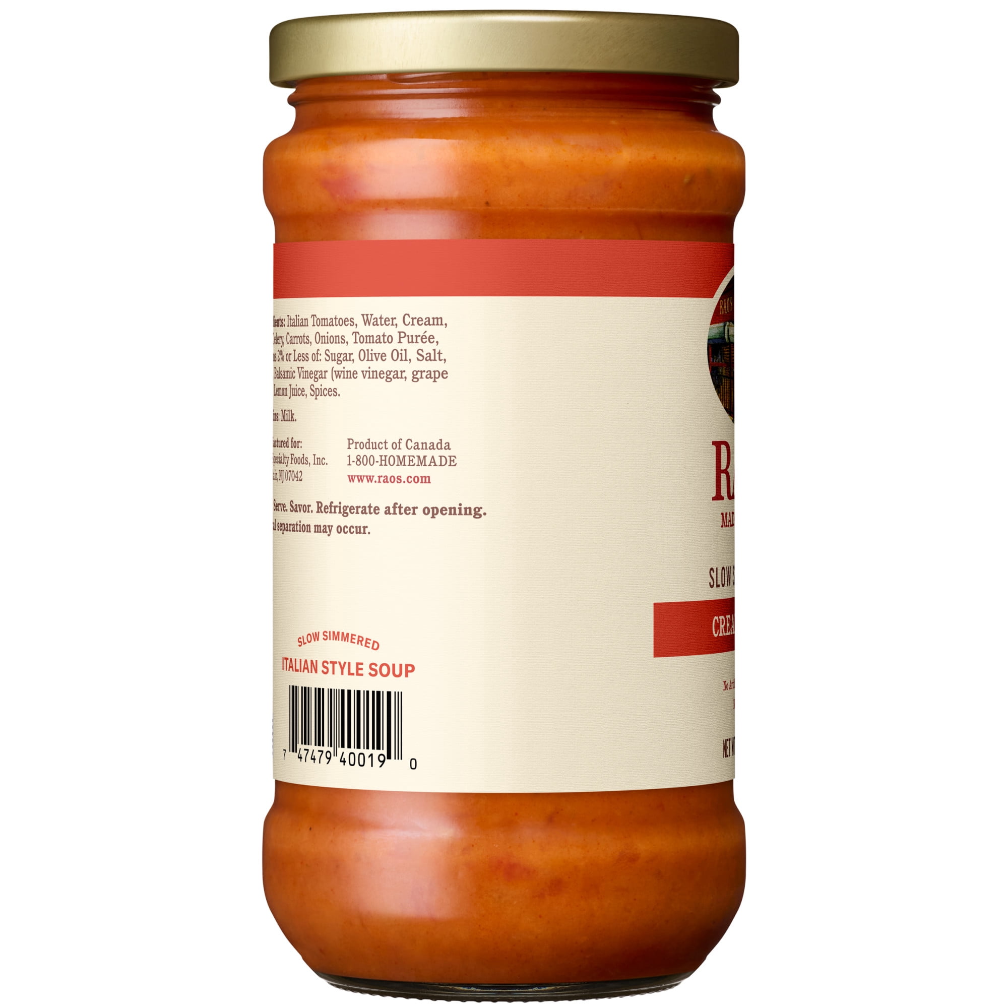 Rao’s Made for Home Creamy Tomato Soup, 16 oz