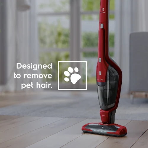 Electrolux スティッククリーナー 充電式 ダークレッド Electrolux Ergorapido Stick, Lightweight Cordless Vacuum with LED