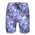 thumbnail image 3 of Logiee flower crystal Skull Print Mens Swim Trunks Quick Dry Board Shorts,Breathable Hawaii Beach Shorts Swimwear Bathing Suits-X-Large, 3 of 6