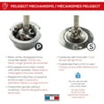 thumbnail image 3 of Peugeot Bistro Black Matte Pepper & White Matte Salt Mill Set 10cm/4", 3 of 7