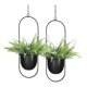 thumbnail image 1 of 2 Pack Hanging Planters for Indoor & Outdoor Plant with 6 inch Pot Hanging Plant Holder, Plant Hang, 1 of 5