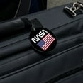 thumbnail image 5 of NASA Official Worm Logo United States USA Flag Round Luggage ID Tag Card Suitcase Carry-On, 5 of 8