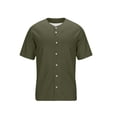 thumbnail image 6 of CIAKGIAF Button Cardigan Mens T Shirts V Neck Solid Color, Short Sleeved Breathable Casual T Shirts, 6 of 8