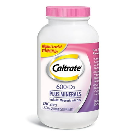 Caltrate 600mg D With Minerals 320 Count Walmartcom
