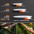 thumbnail image 2 of Sierra plegable REXBETI de 11" con hoja de acero SK-5 de alta resistencia, 2 of 7