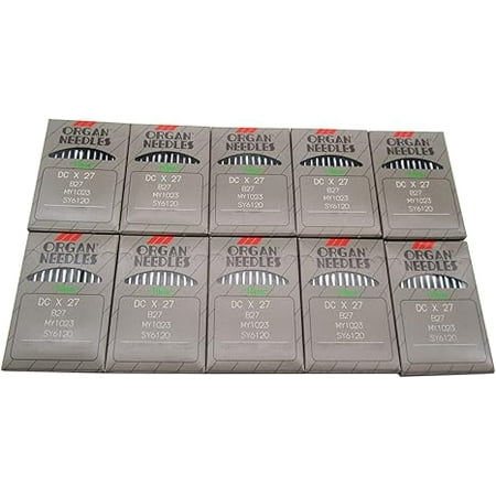 Teamwork Organ Needle - 100 Organ B27 DCX27 Overlock Serger Sewing Machine Needles (100PCS ORGAN-DCX27 20/125)