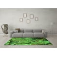 thumbnail image 3 of Ahgly Company Indoor Square Oriental Green Industrial Area Rugs, 5' Square, 3 of 4
