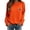 Orange, variant on Kaondbfi Womens Football Embroidered Sweatshirt Casual Crewneck Pullover Long Sleeve Tops for Football Fans Fall Essentials Clothes