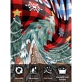 thumbnail image 7 of Christmas Snowflakes Cloth Napkins Set of 4 Reusable Dinner Napkins, Winter Gingerbread Man Xmas Tree Plaid Cocktail Napkin Washable Table Napkins for Wedding/Holiday Party/Baby Shower 20"x20", 7 of 7