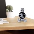 thumbnail image 2 of Decoraciones Mesa Robot Figura Pequeña Con Lema para Aliviar La Ansiedad, 2 of 9