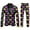 Yellow, variant on FYEGRE Men's Carnival Suit Two Piece Set Formal Attire With Purple Gold All Over Print Design Purple XXL