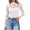 White, variant on PRETTYGARDEN Womens Mesh Sheer Shirts Lace Long Sleeve Tops Soft Stretchy Knit, Crewneck See Through Floral Going Out Top, Work, Party Date Night Outfits, Fall Clothes