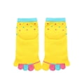 thumbnail image 2 of INSPIRE CHIC Unisex Dots Pattern Elastic Cuffs Ankle Length Toe Socks Yellow, 2 of 6