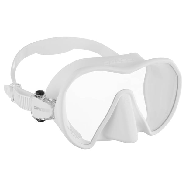 Visor Máscara Adulto CRESSI ZS1 Blanco Mono Lente Transparente Sin Marco