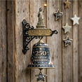 thumbnail image 4 of USA 250th Anniversary Patriotic Statue Wall Bell – Metal Decorative Chime for 1776-2026 Celebration, Vintage American Liberty Decor for Home & Outdoor, 4 of 6