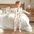 thumbnail image 6 of Dailycode Cotton Pajama Set Snug Fit Long Sleeve Top and Pants for 18M-8Y Beautiful Flower Bouquets, 6 of 7