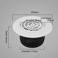 thumbnail image 3 of Goodhd Sleek Adjustable Round Air Vent: High-End Frameless Design For Modern Spaces-A, 3 of 8