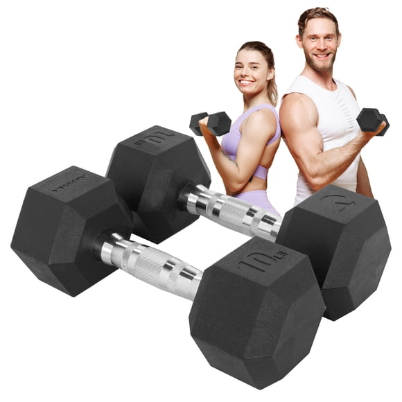 Kit 2 Mancuernas Hexagonales Altera 10 Lbs 2 Mancuernas 10 Lbs