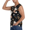 thumbnail image 3 of Balery Lilies Flowers Men's Sleeveless Muscle Shirts Workout Tank Top, Moisture Wicking, Odor Protection-X-Large, 3 of 8