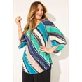 thumbnail image 2 of Catherines Women's Plus Size Petite Bejeweled Pleated Blouse, 2 of 3